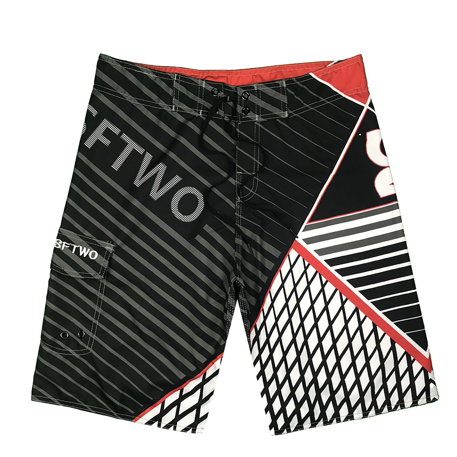 Big and Tall Swim Trunks for Men 5x Stretchy Quick Dry Expandable Waist ...