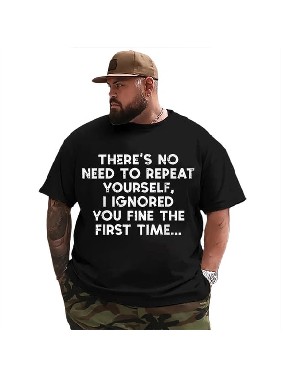 Big and Tall T Shirts Men Graphic Tee Shirt Short Sleeve Plus Size 3XLT T0 5KPN W02