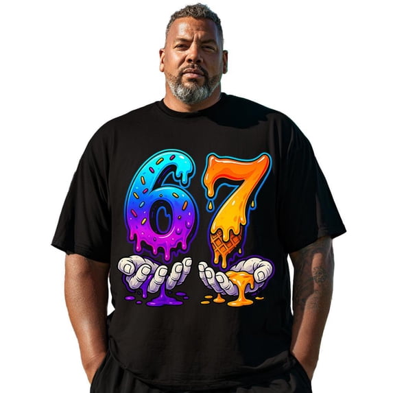 Big and Tall T Shirts Men Graphic Tee Shirt Short Sleeve Plus Size 5XL T0 5KPG W20
