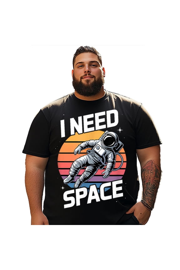 Big and Tall T Shirts Men Graphic Tee Shirt Short Sleeve Plus Size 6XL T0 5KPU G18