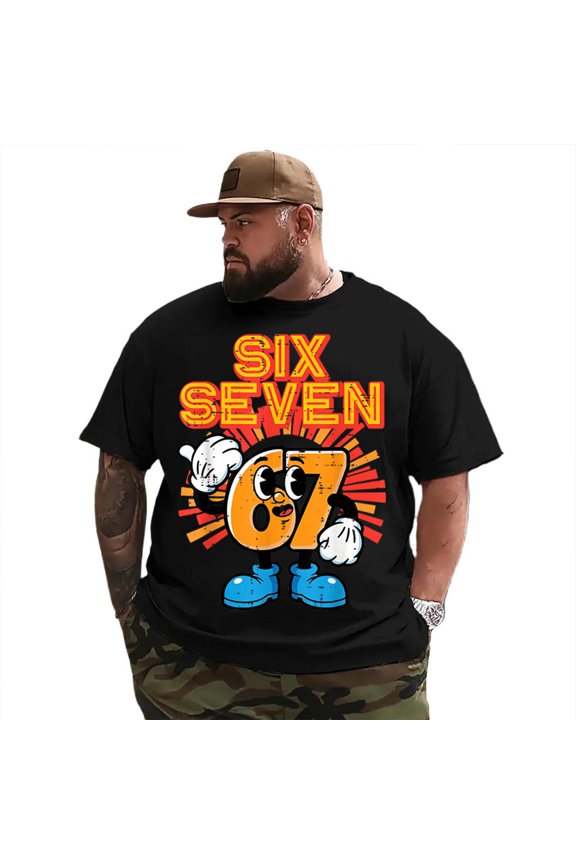 Big and Tall T Shirts Men Graphic Tee Shirt Short Sleeve Plus Size 8XLT T0 5KPN W01