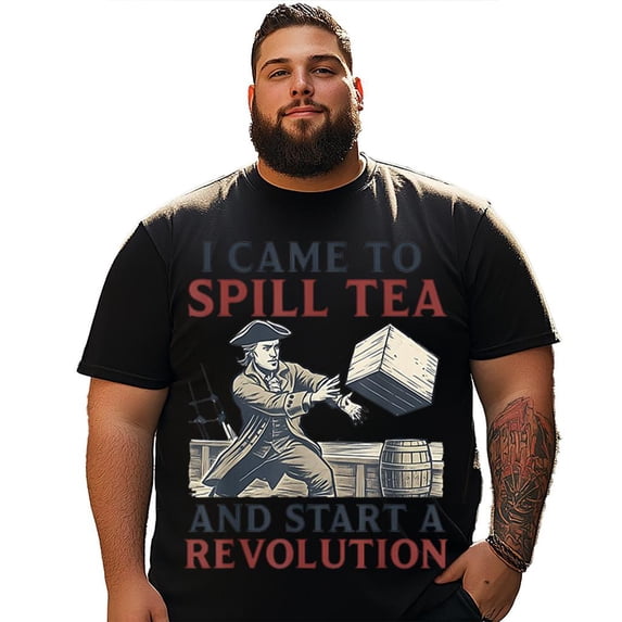 Big and Tall T Shirts Men Graphic Tee Shirt Short Sleeve Plus Size XLT T0 5KPS G19