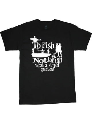 Mens Funny Fishing Shirts For Men Give A Man A Fish - Mens Funny Fishing -  Sticker