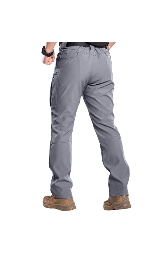 Big and Tall Tactical Cargo Pants for Men Stretch Waterproof Work Cargo Pants Ripstop High Waisted Trousers Camping Hiking Pant Gray S