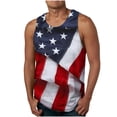 thumbnail image 1 of Big and Tall Tank Tops for Men 4th of July,Men's Casual Tank Tops American Flag Print Sleeveless Muscle Patriotic Tees Plus Size, 1 of 4