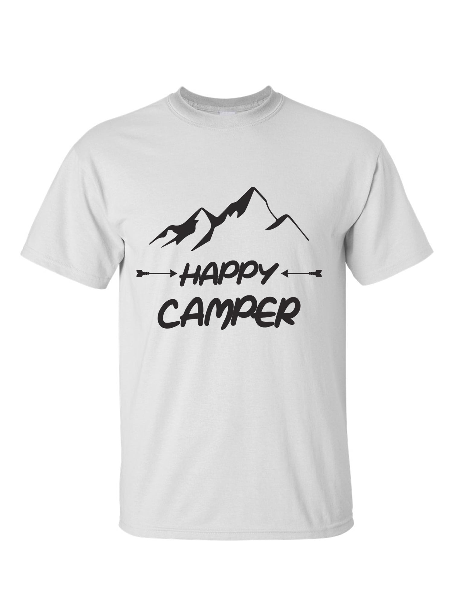 Big and Tall Tee Happy Camper Outdoor Shirts For Men