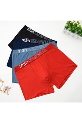 Big and Tall Underwear for Men L-5X Plus Size 4 Pack Cotton Boxer Briefs Breathable Multipack Support Mid Waisted Athletic Workout Boxers