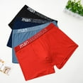 thumbnail image 1 of Big and Tall Underwear for Men L-5X Plus Size 4 Pack Cotton Boxer Briefs Breathable Multipack Support Mid Waisted Athletic Workout Boxers, 1 of 8