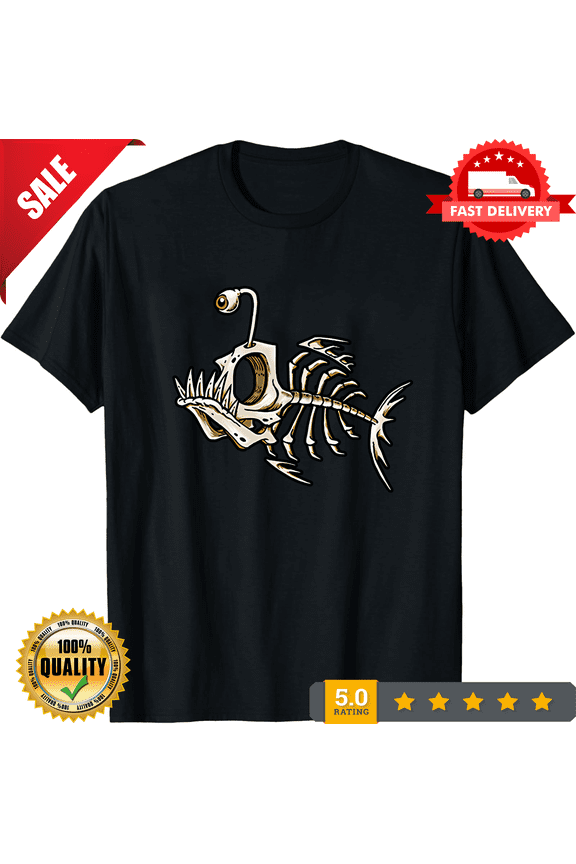 Big and tall t-shirt fish bones fishing graphic tee shirt tall shirts for men, LIMITED EDITION-TH66969