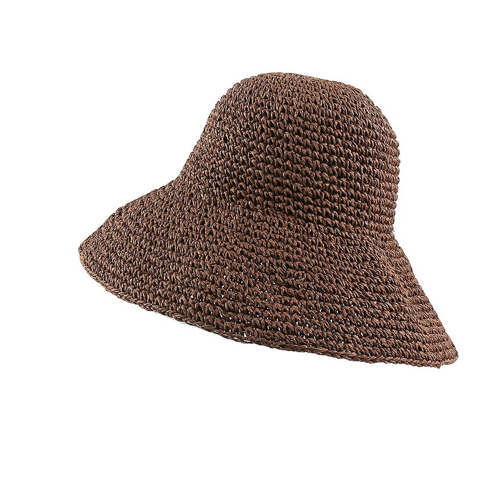 Summer Casual Hand-woven Hollow Sun Hat Ribbon Flat Top Straw Hat Sunshade