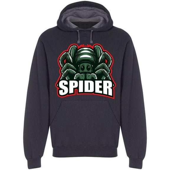 Big-eyed Green "spider" Hoodie Men -Image by Shutterstock, Male 3X-Large