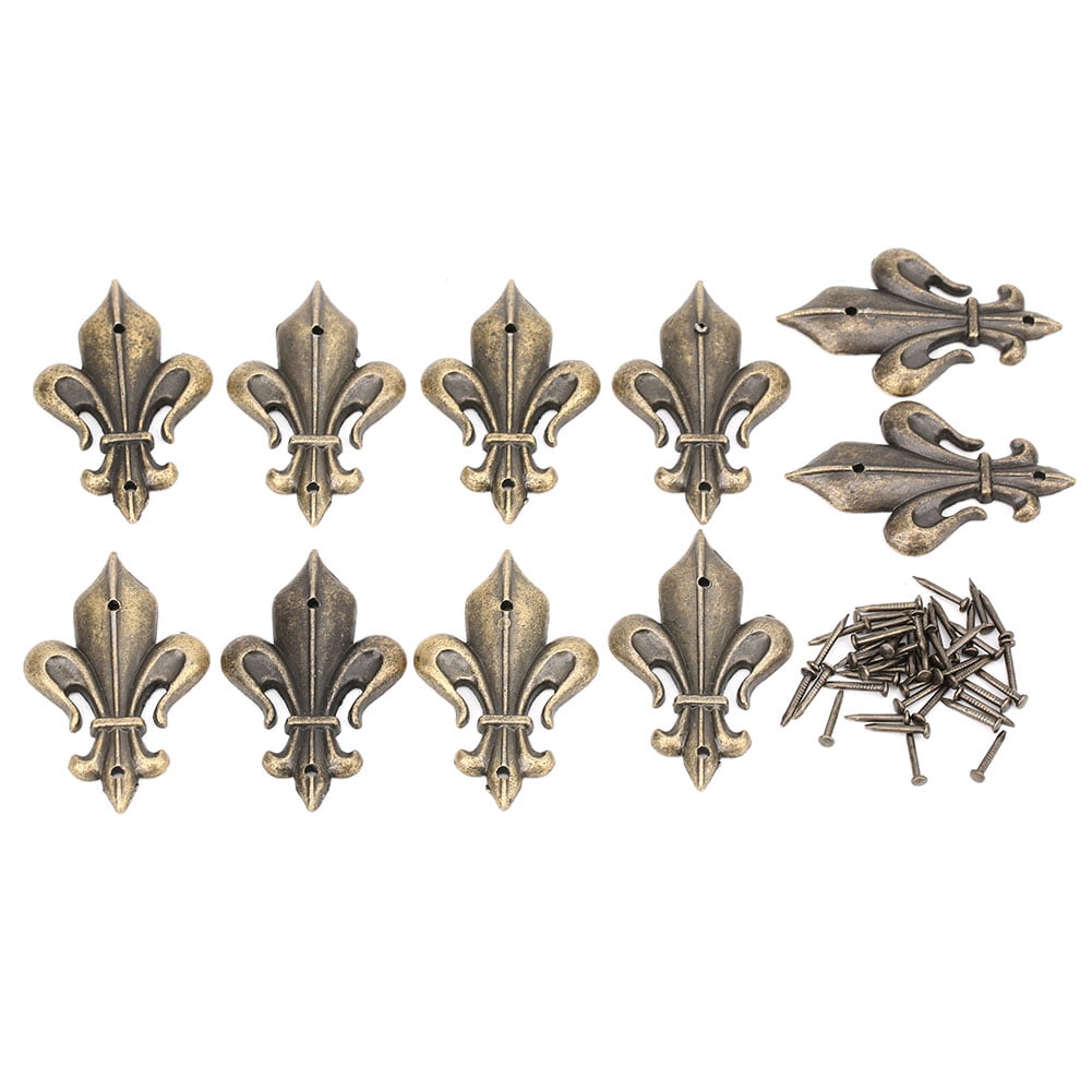 Big sale 10Pcs Corners Zinc Alloy Cyan Bronze DIY Jewelry Boxes Album