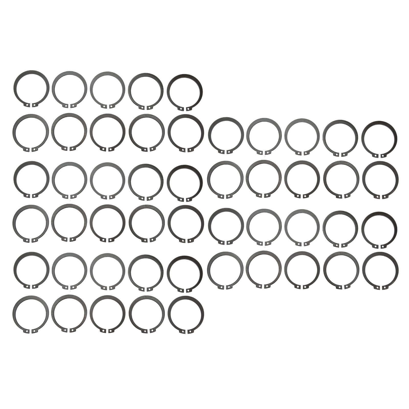 Big sale 50Pcs Circlip Snap Retaining Rings C Clips Kit Thickness 1.8mm
