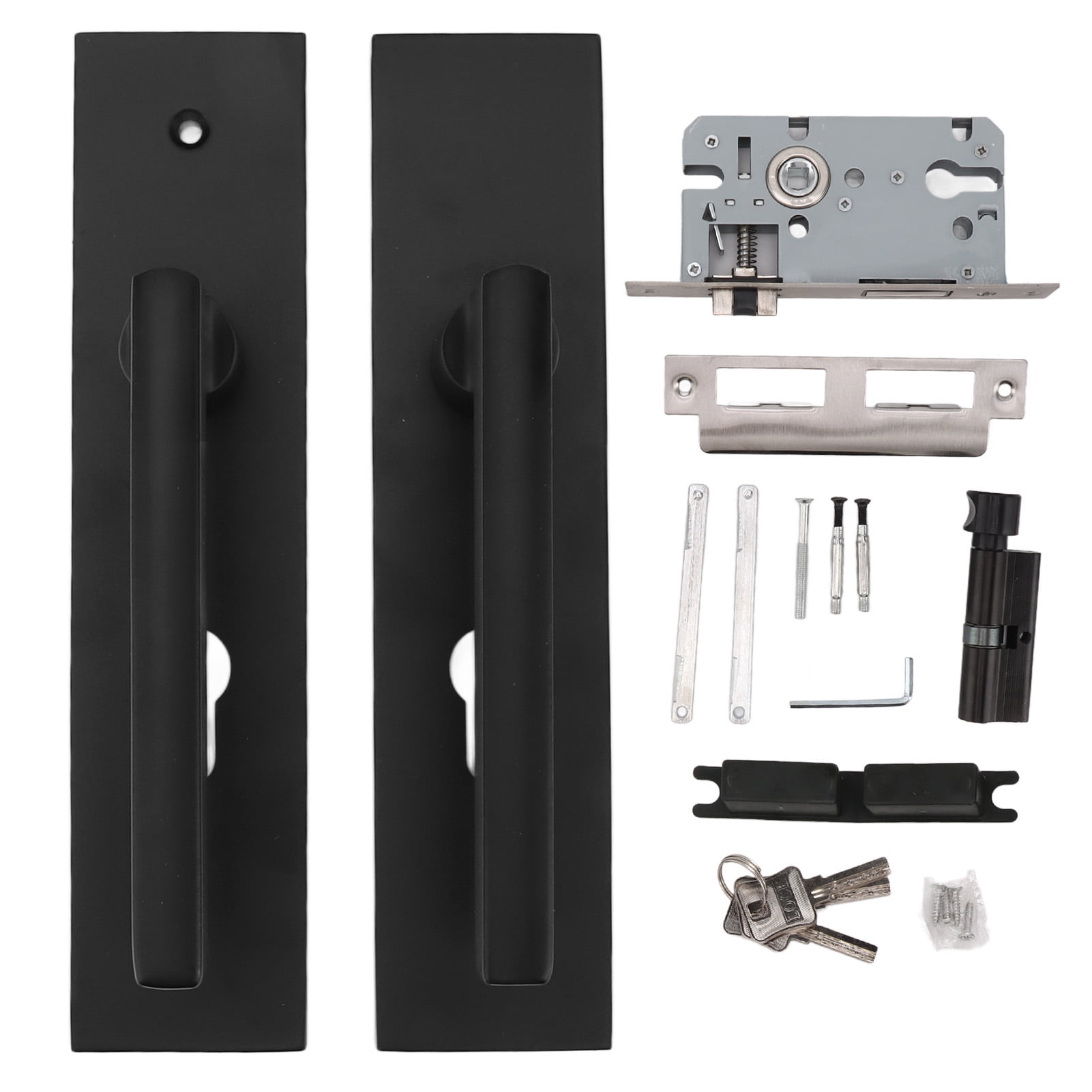 Big sale Aluminum Alloy Door Handleset Easy To Install Black Universal