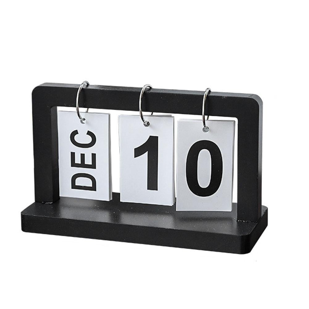 Big sale! New Clock Calendar 2025 Desk Calendar Home Decorations B0H9