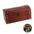 Big sale Vintage Wooden Storage Box Retro Hand Made Exquisite Jewelry