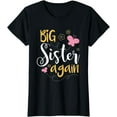 thumbnail image 1 of Big sister again T-shirt - Sibling older daughter shirt gift, 1 of 4
