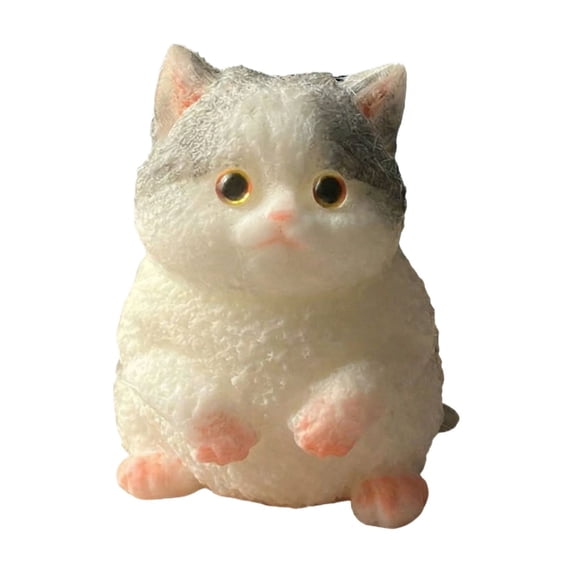 Big taba Squishies Cat, Handmade Cat Squeeze Toys for Adult/Kids, Stress Relief Ball,Cute & Soft Design, Perfect Sensory Toys Gift for Relaxation and Fun