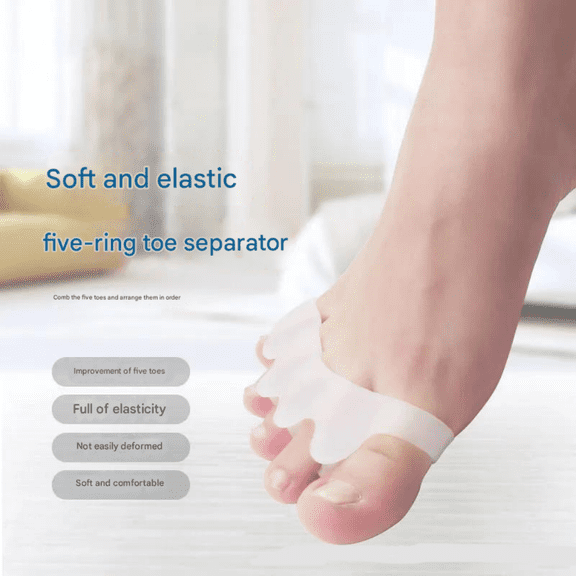 Big toe hallux valgus correction belt big toe silicone toe overlap five toe separation corrector (one pair)