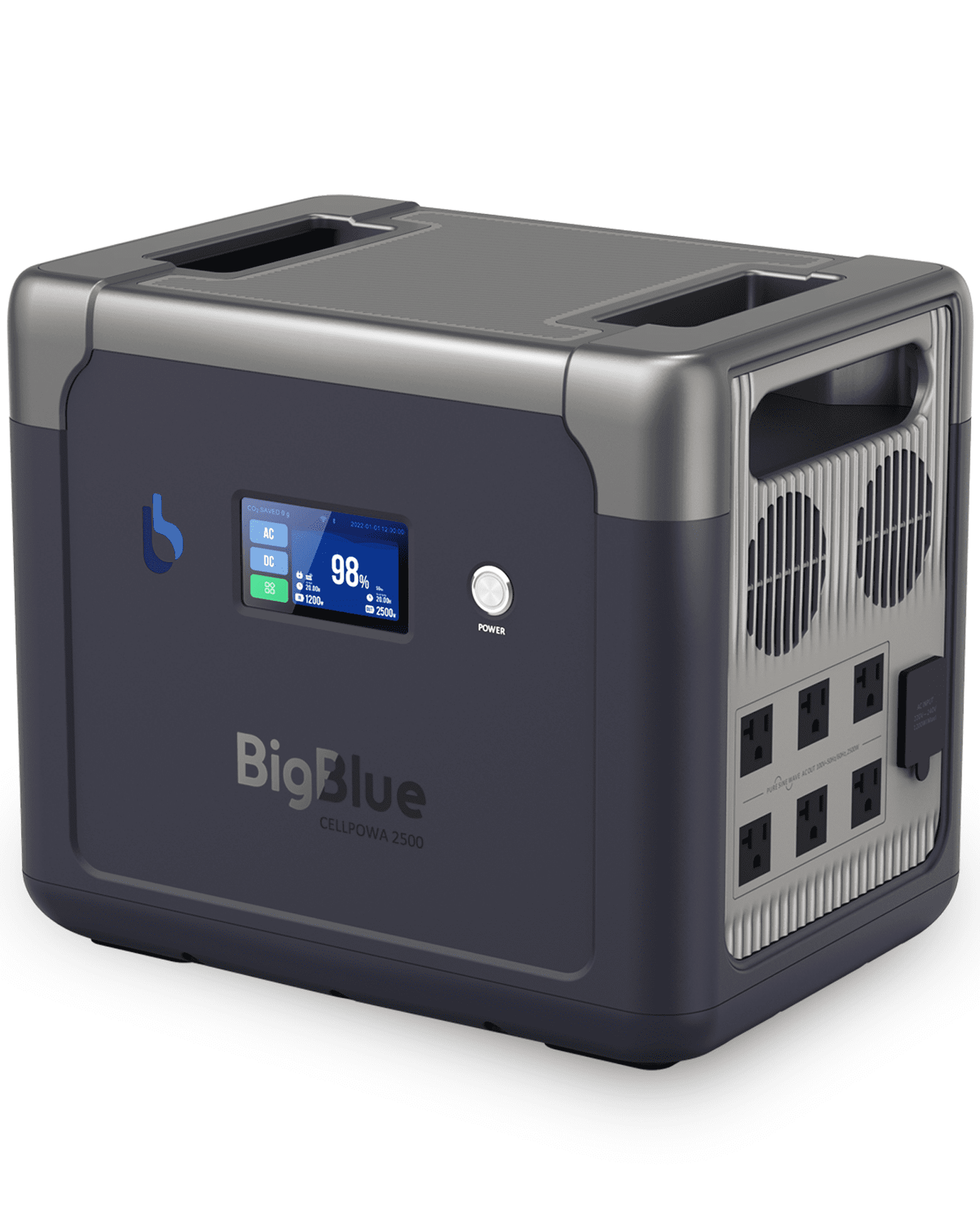 BigBlue 2500W Continuous / 5000W Peak Portable Solar Generator