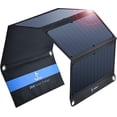 thumbnail image 1 of BigBlue 28W Portable Solar Panel Charger,  USB Solar Phone Charger with SunPower Solar Panel for Hiking Camping Emergency Outdoors, 1 of 11