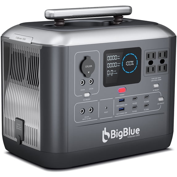 BigBlue Cellpowa 1000W Continuous / 2000W Peak Portable Power Station