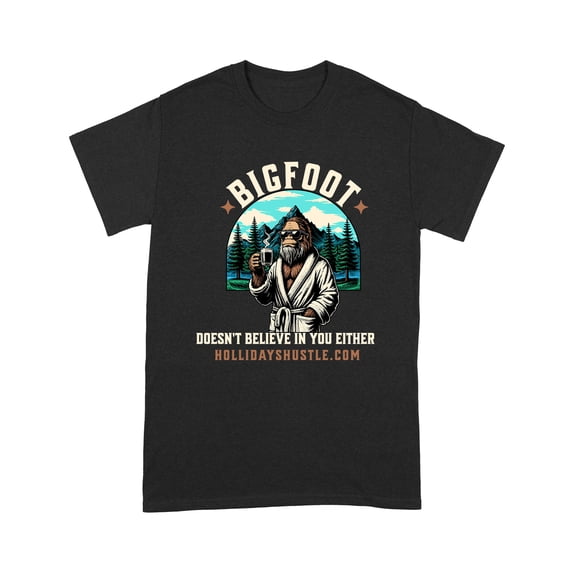 Bigfoot Casual Crew Neck Short Sleeve T-Shirt, Men's XS