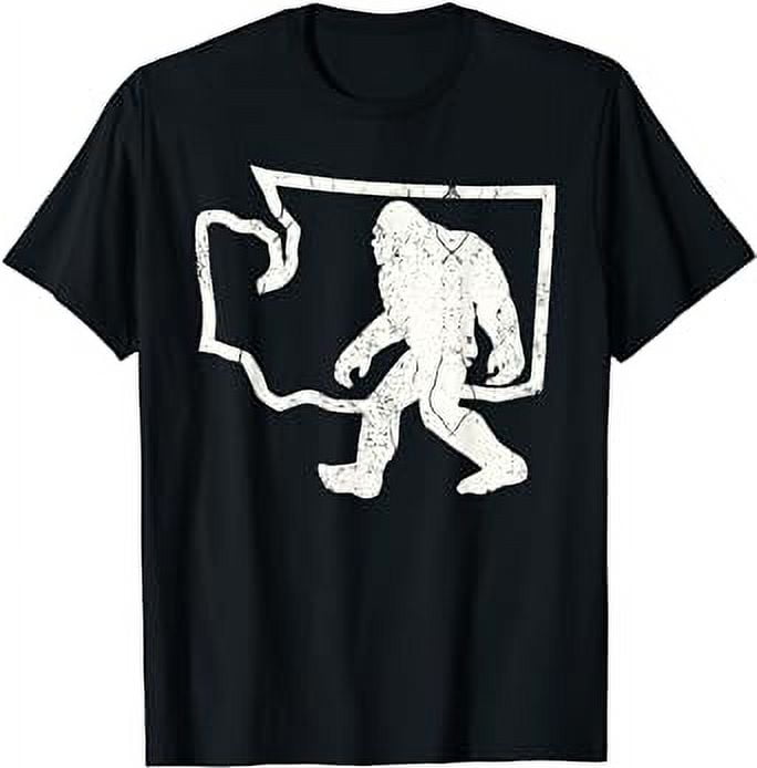 BigFoot Sasquatch Hairy Man T Shirt by Sasquatch Tee - Walmart.com