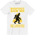 thumbnail image 1 of BigFoot Saw Me But Nobody Believes Him - Funny Sasquatch Halloween Men T-Shirt, 1 of 4