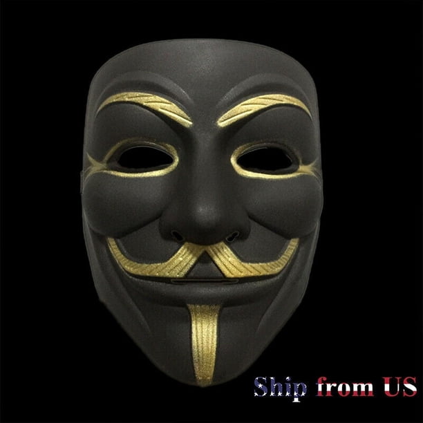 アートギミック Mask BigFunClub V for Vendetta Black Hacker Mask Project Zorgo Costume