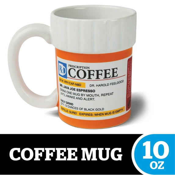 BigMouth Inc 12 oz Prescription Coffee Ceramic Mug