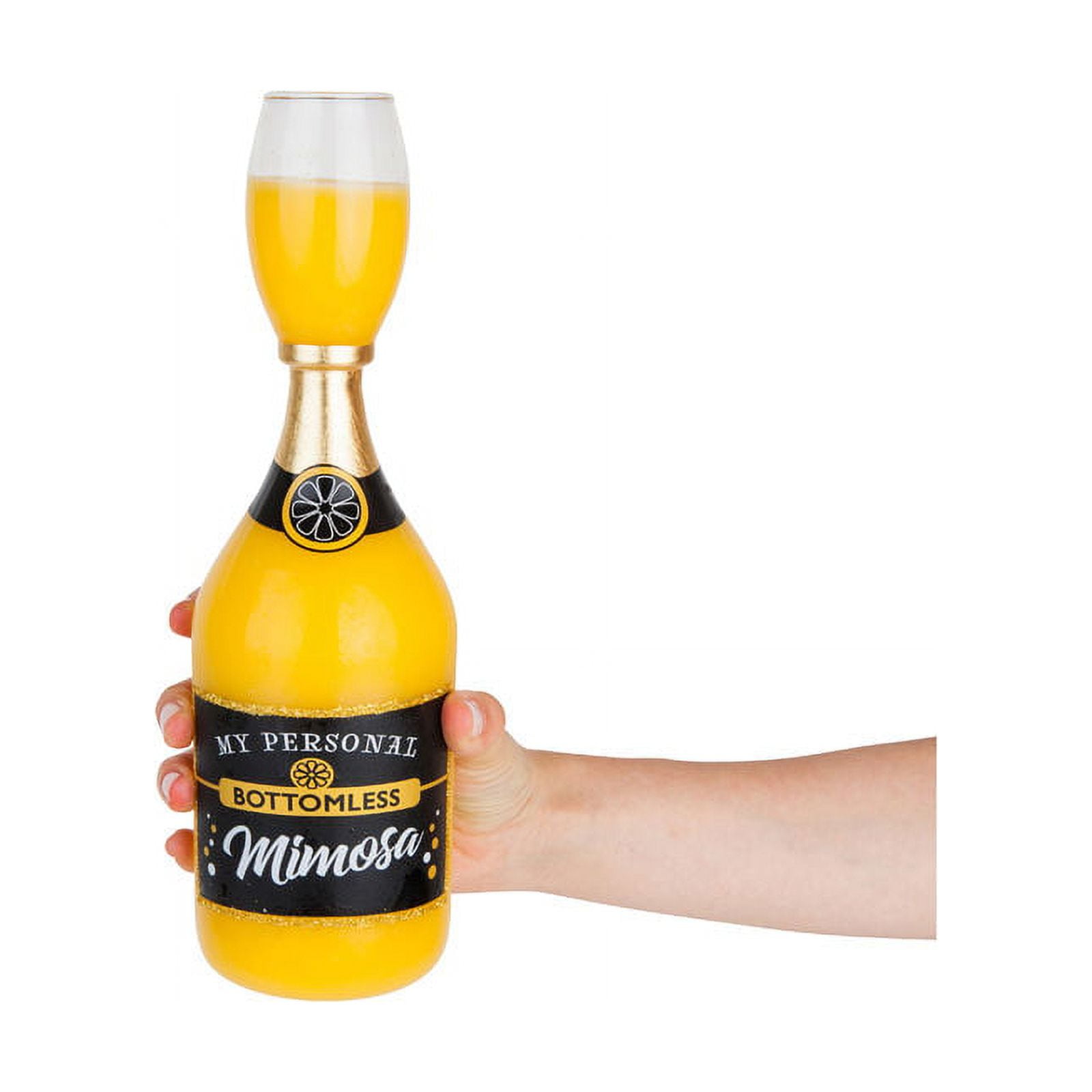 BigMouth Inc Bottomless Mimosa Glass, Funny Novelty Wine Glass