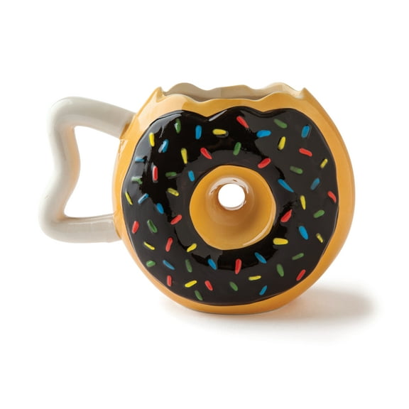 BigMouth Inc The Original Donut Mug, Ceramic 14oz, Chocolate Frosting with Sprinkles, Funny Coffee, Tea, Hot Chocolate Mug Gift