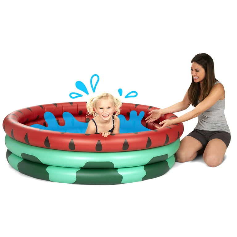 BigMouth Watermelon Lil' Inflatable 5' Kiddie Pool, Durable