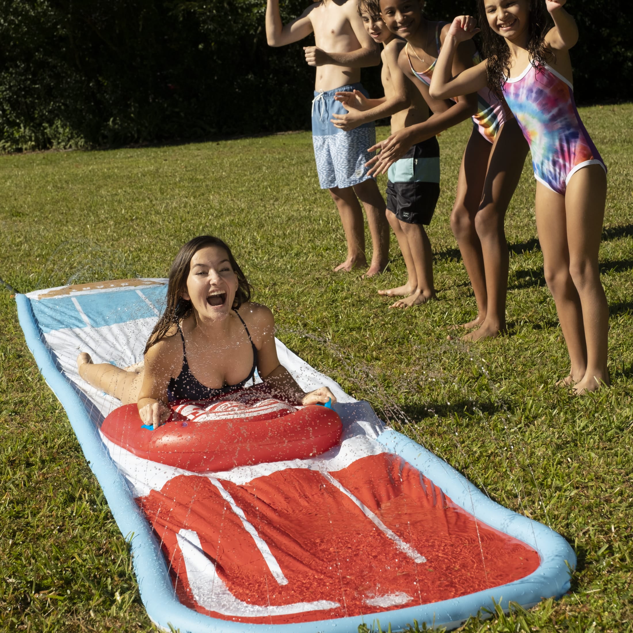 Red white online blue slides