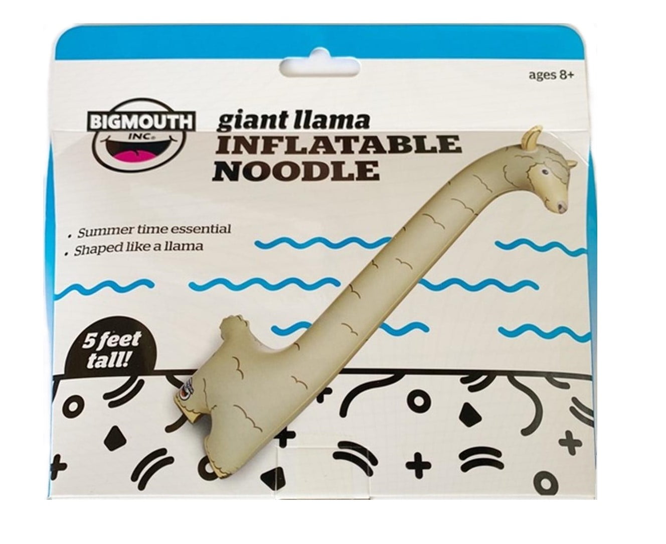 BigMouth Summertime Essential Inflatable Noodle, 5 Feet Tall, For Ages
