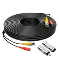 thumbnail image 1 of BigNewPowered 25Feet BNC Video Power Cable Pre-Made All-in-One Camera Video BNC Cable Wire Cord Black Color for Surveillance CCTV Security System with Connectors (BNC Female and BNC to RCA), 1 of 9