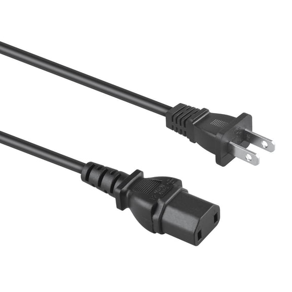 BigNewPowered AC Power Cord Compatible with Yamaha Natural Sound AV Receiver 2-Prong Mains Lead Cable 2Pin
