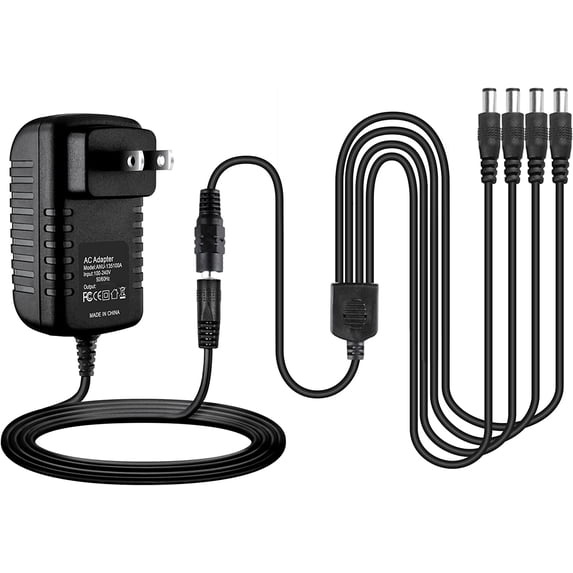 BigNewPowered Replacement Charger AC Adapter Compatible with Lemax # 74707 4.5 VOLT Spooky Town Accessory With 4 Output Jacks