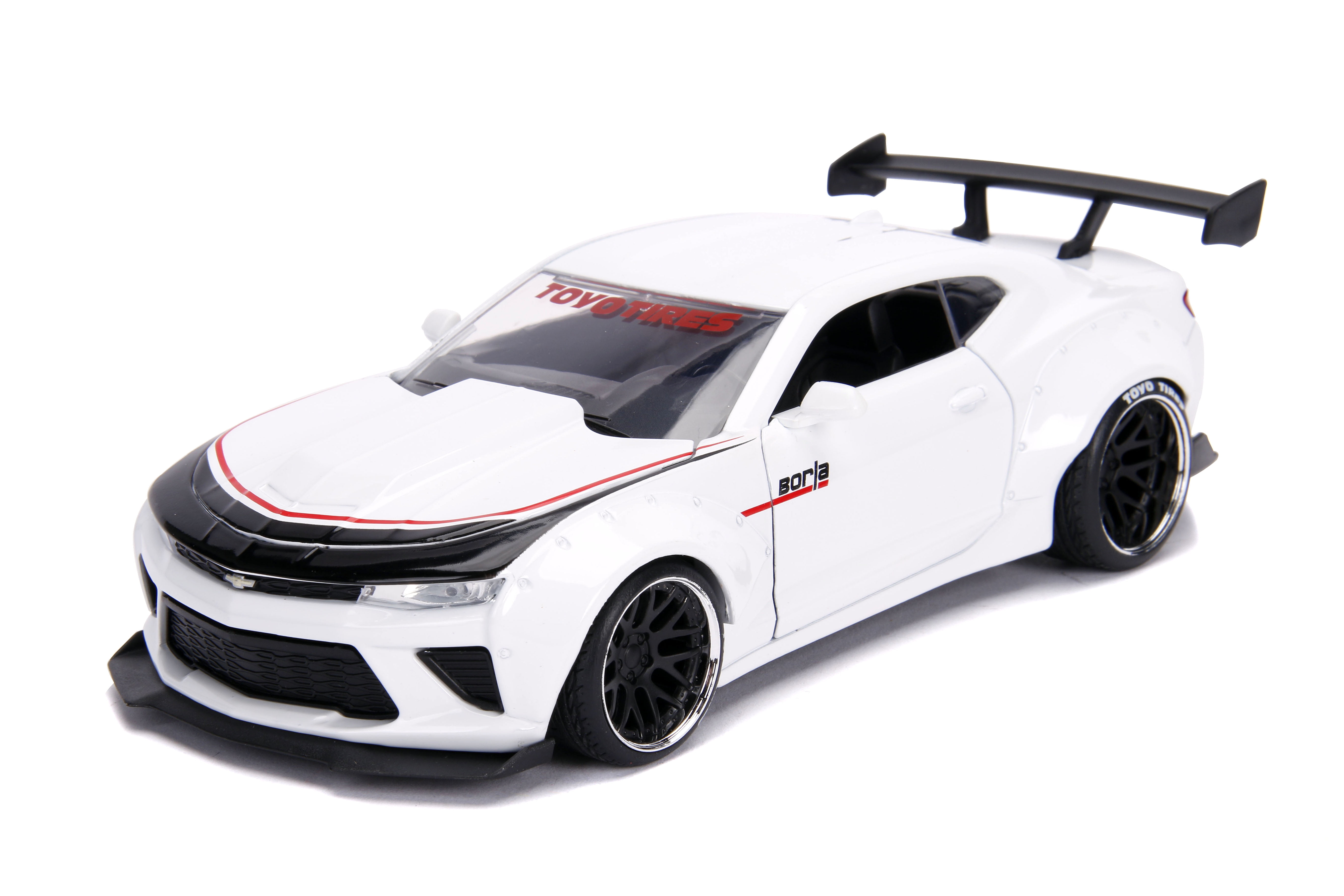 BigTime Muscle 1:24 2016 Chevy Camaro SS Widebody Die-cast Car Silver Play Vehicles(Selections May Vary)