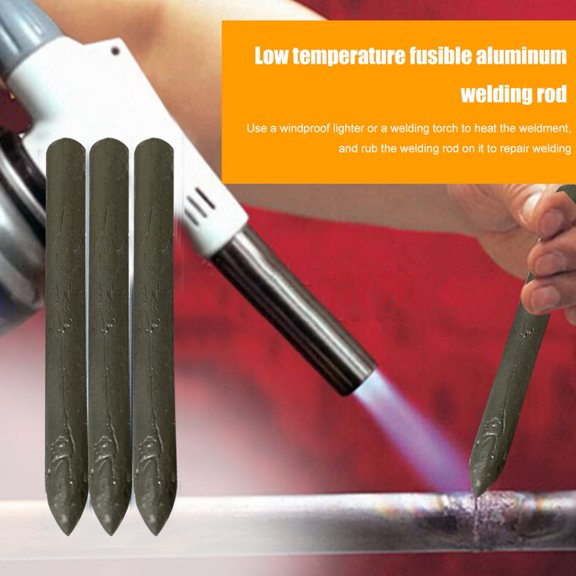 BigTiny 6/8/12/15/20Pcs Powder Cored Welding Aluminum Rod Low Temperature Easy Melt Aluminum Soldering Welding Rods without Solder Weld Tools