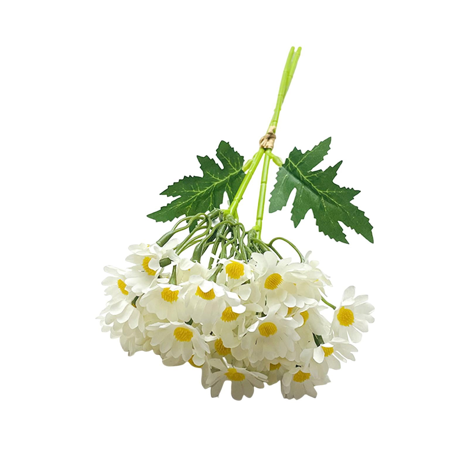 BigTiny Faux Chamomile Bunch Artificial Camomile Blooms with Bendable ...