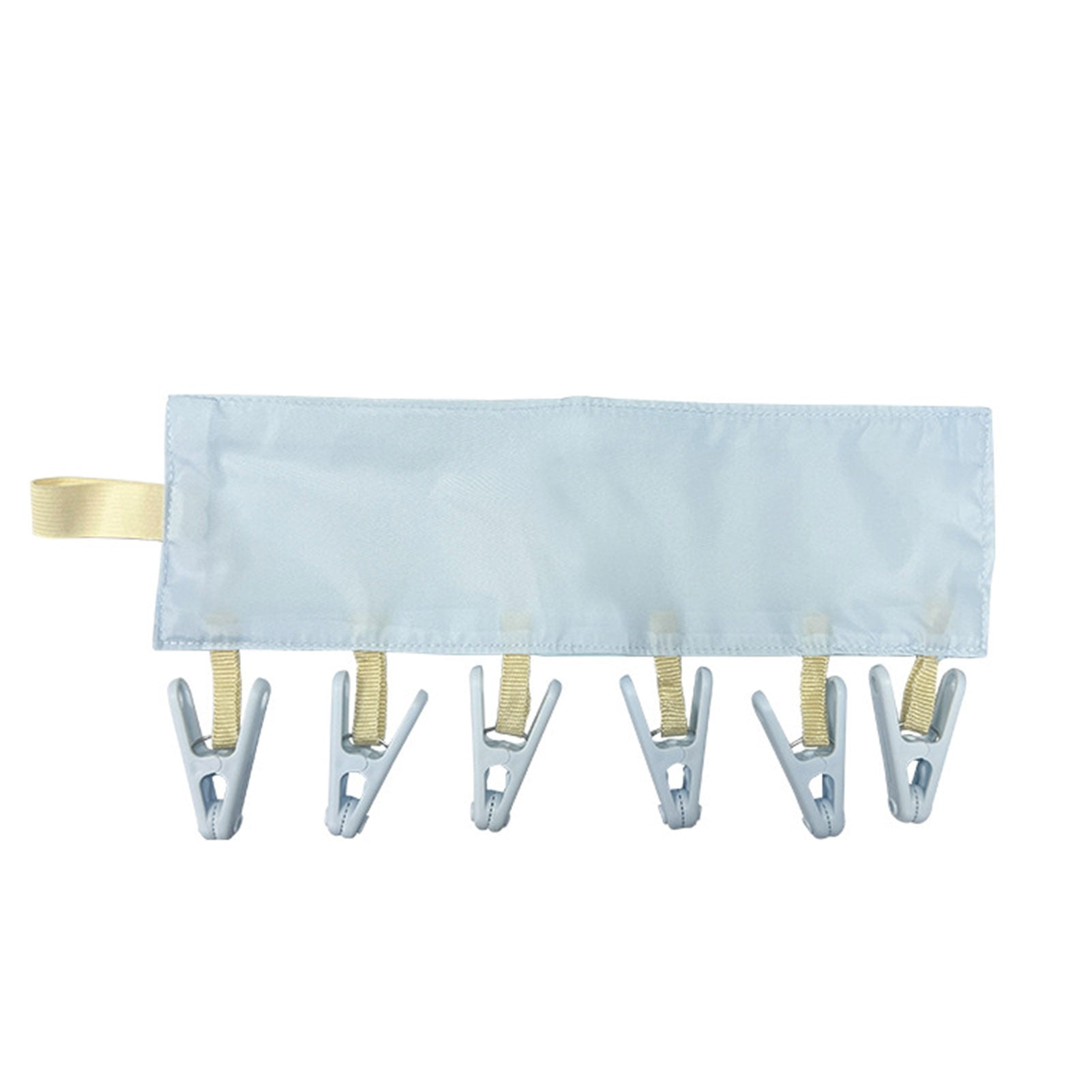 BigTiny Travel Hanger with 6 Clips Strong Load-bearing Fastener Tape ...