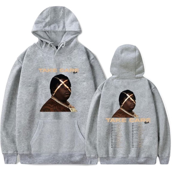 BigXthaPlug Take Care Tour 2024 Merch Hoodie Pockets Drawstring Unisex Hooded Sweatshirt Fashion Clothing