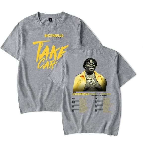 BigXthaPlug Take Care Tour 2024 T-shirts Merch Women Men Clothes Trend Casual Short Sleeve Top