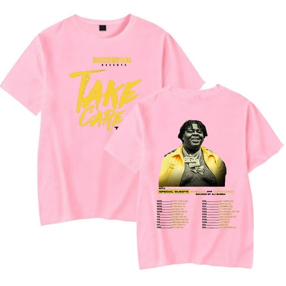 BigXthaPlug Take Care Tour 2024 T-shirts Merch Women Men Clothes Trend Casual Short Sleeve Top