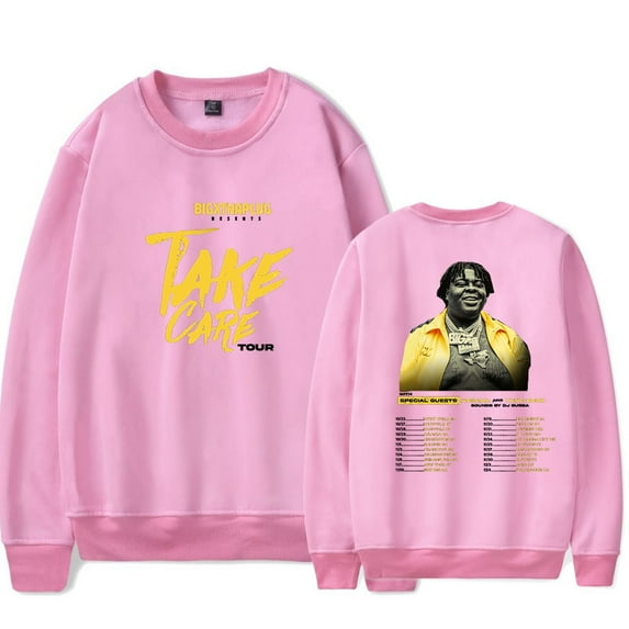 BigXthaPlug Take Care Tour 2024 crew neck sweatshirt Merch Women Men Long sleeve Fashion Casual Hooded Sweatshirts