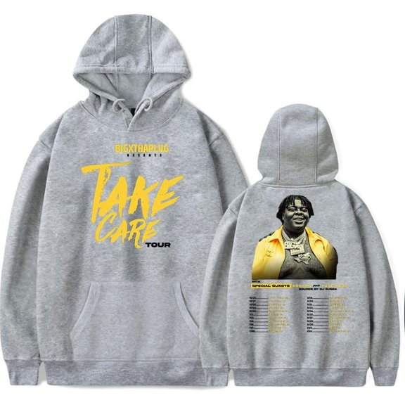 BigXthaPlug Take Care Tour Merch Hoodie Pockets Drawstring Unisex Hooded Sweatshirt Fashion Clothing
