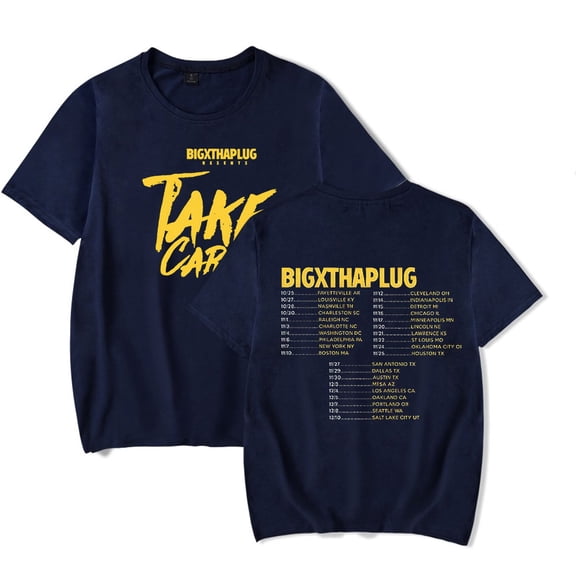 BigXthaPlug Take Care Tour T-shirts Merch Women Men Clothes Trend Casual Short Sleeve Top