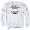 thumbnail image 1 of - Bigamy & Monogamy - Crewneck Sweatshirt - Medium, 1 of 2
